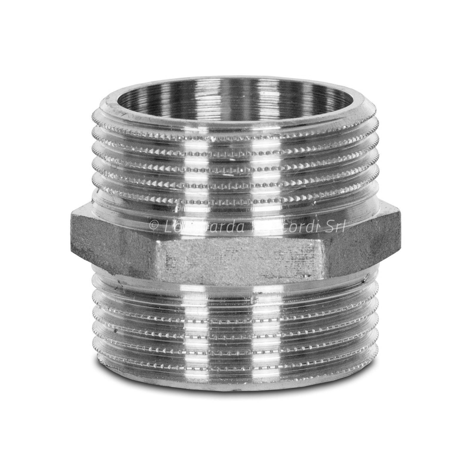 HEXAGONAL NIPPLE M/M CHROME PLATED