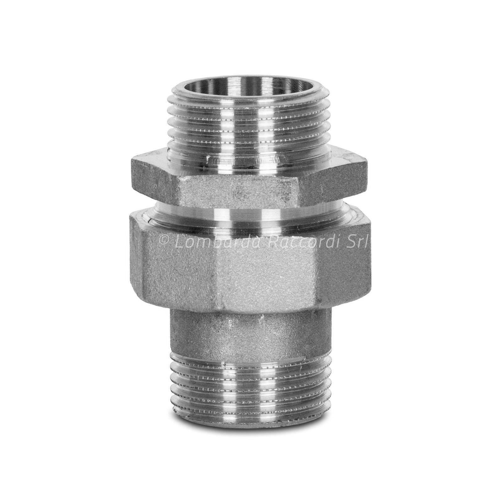 GIUNTO 3 PZ M/M S.C. CON O-RING CROMATO