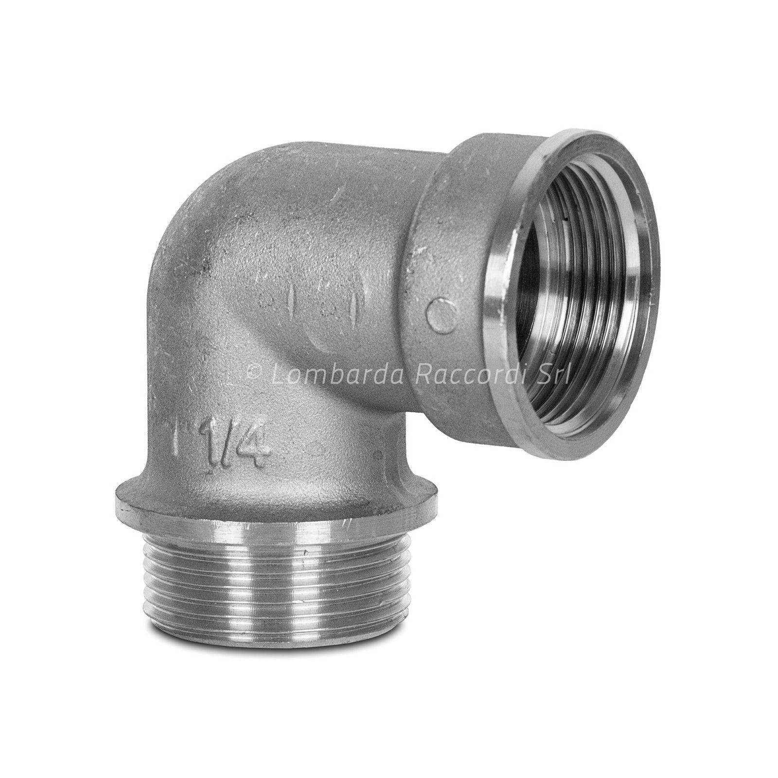 GOMITO 90° M/F CON BATTUTA CROMATO