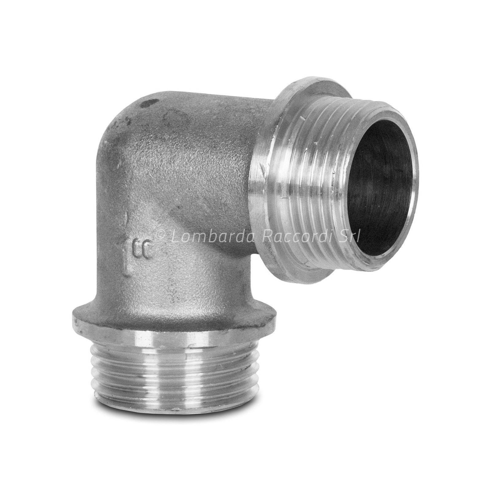 GOMITO 90° M/M CON BATTUTA CROMATO
