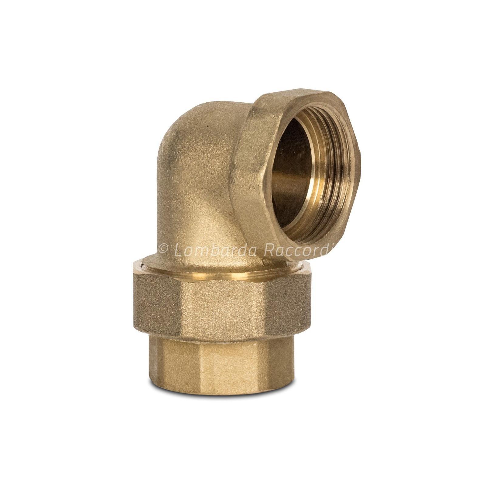 GIUNTO 3 PZ CURVO F/F S.P. CON GUARNIZIONE GIALLO