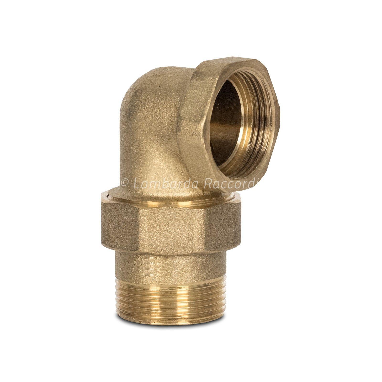 GIUNTO 3 PZ CURVO M/F S.C. CON O-RING GIALLO