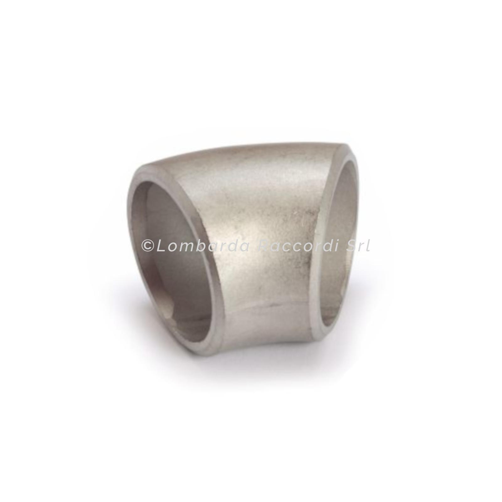 CURVA 45° L.R. ASME B16.9 AISI 304/304L