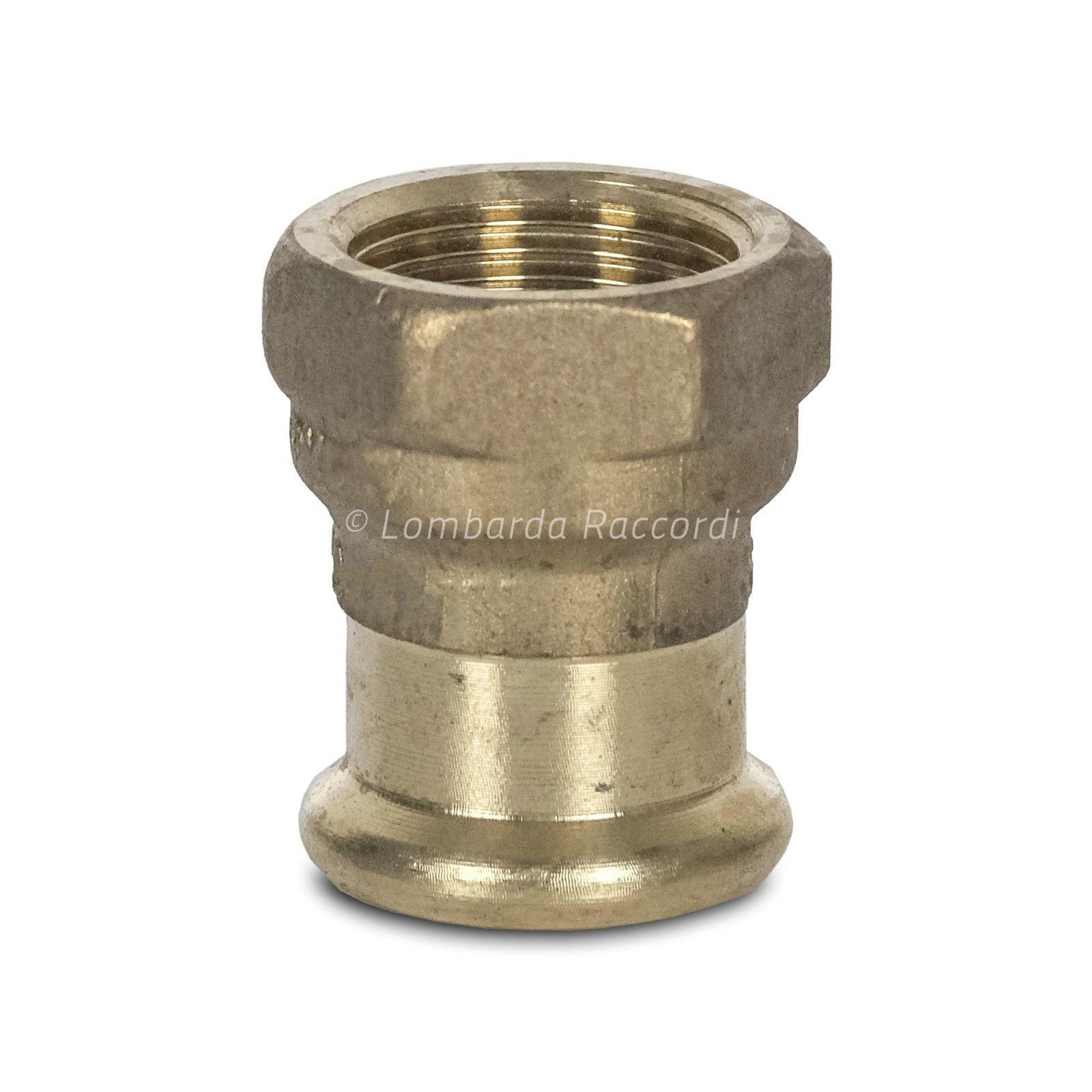 COUPLING THD F x PRESS BRONZE FOR GAS