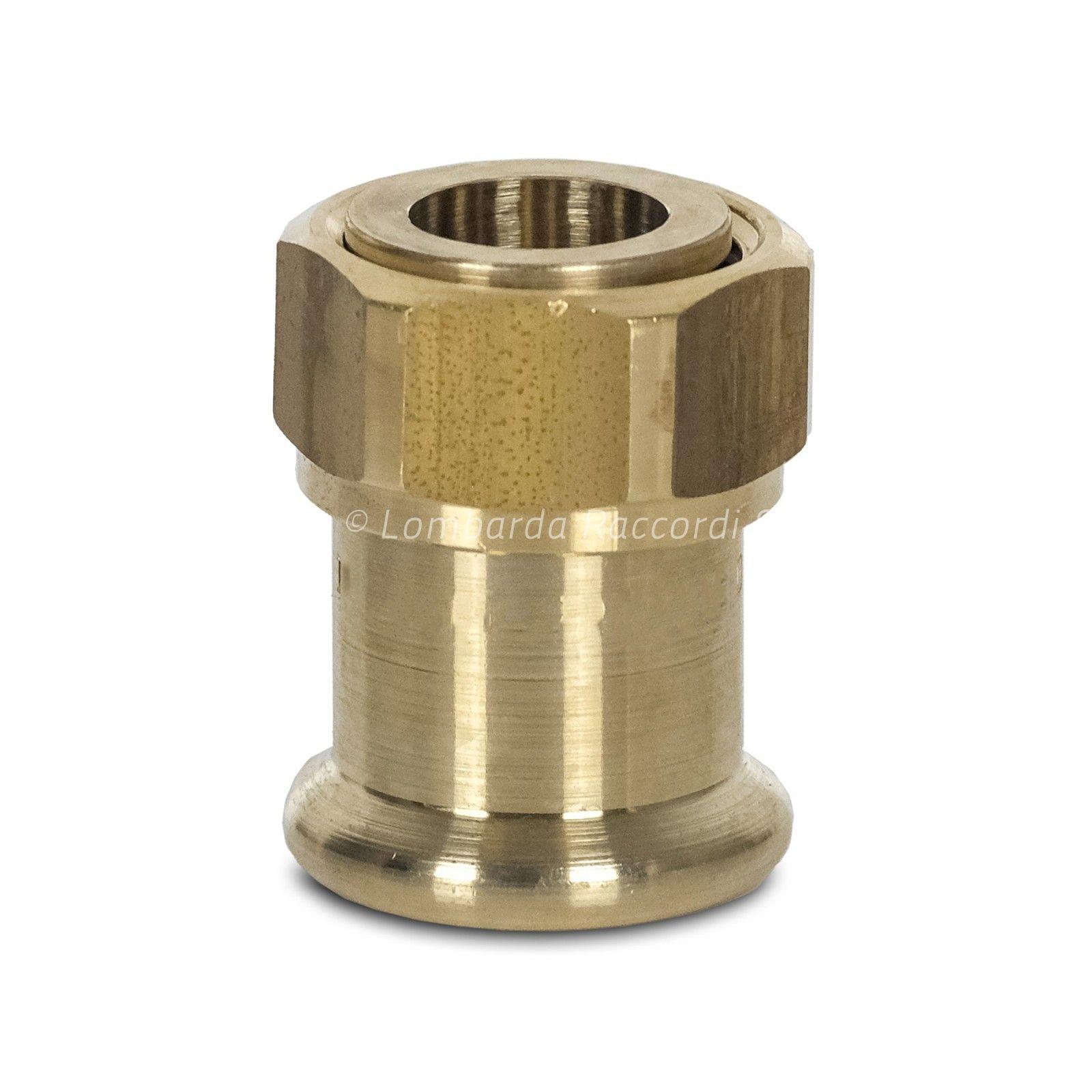 MEZZO BOCCHETT. SEDE PIANA A PRESSARE IN BRONZO PER GAS