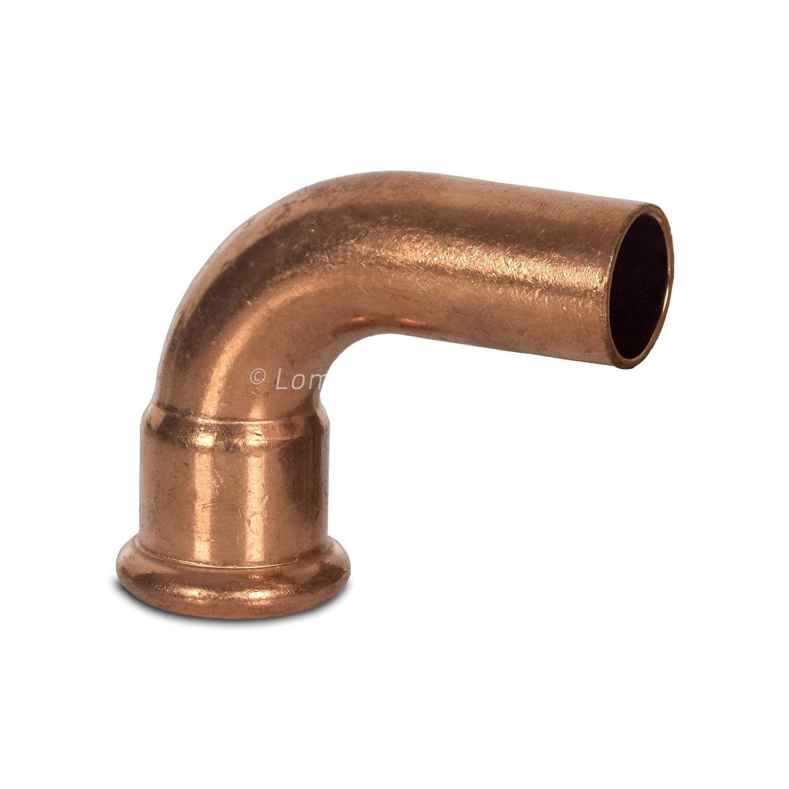 CURVA A 90° M/F IN RAME A PRESSARE PER ACQUA