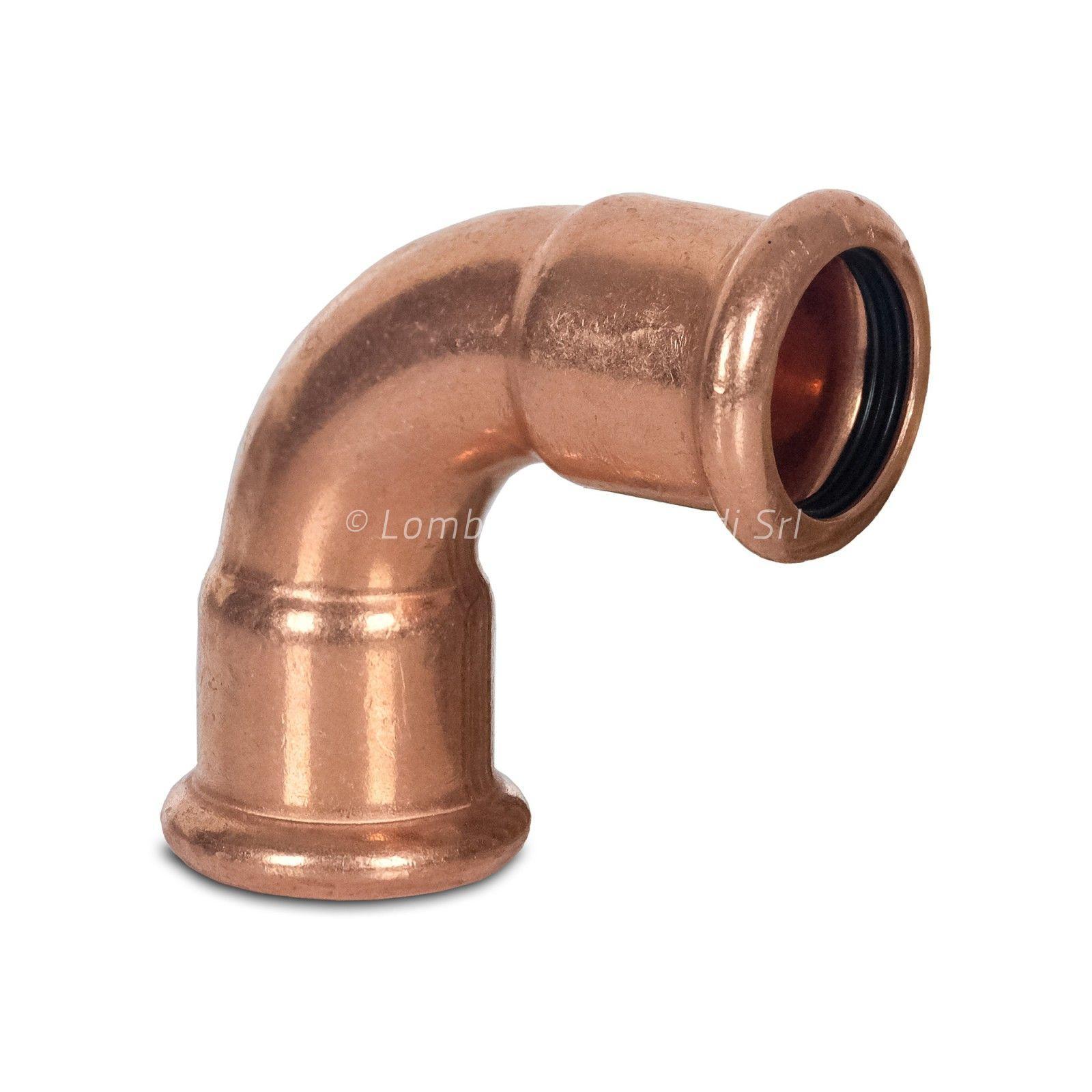 90° F/F BEND COPPER PRESSFITTING FOR WATER