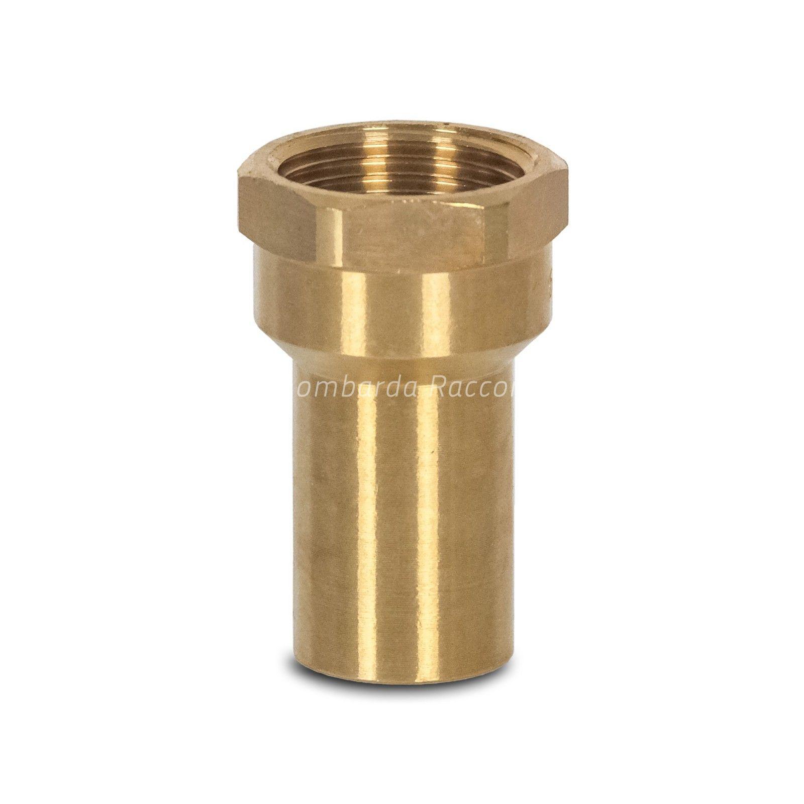 PEZZO INTERMEDIO FIL. F x M A PRESSARE IN BRONZO PER ACQUA