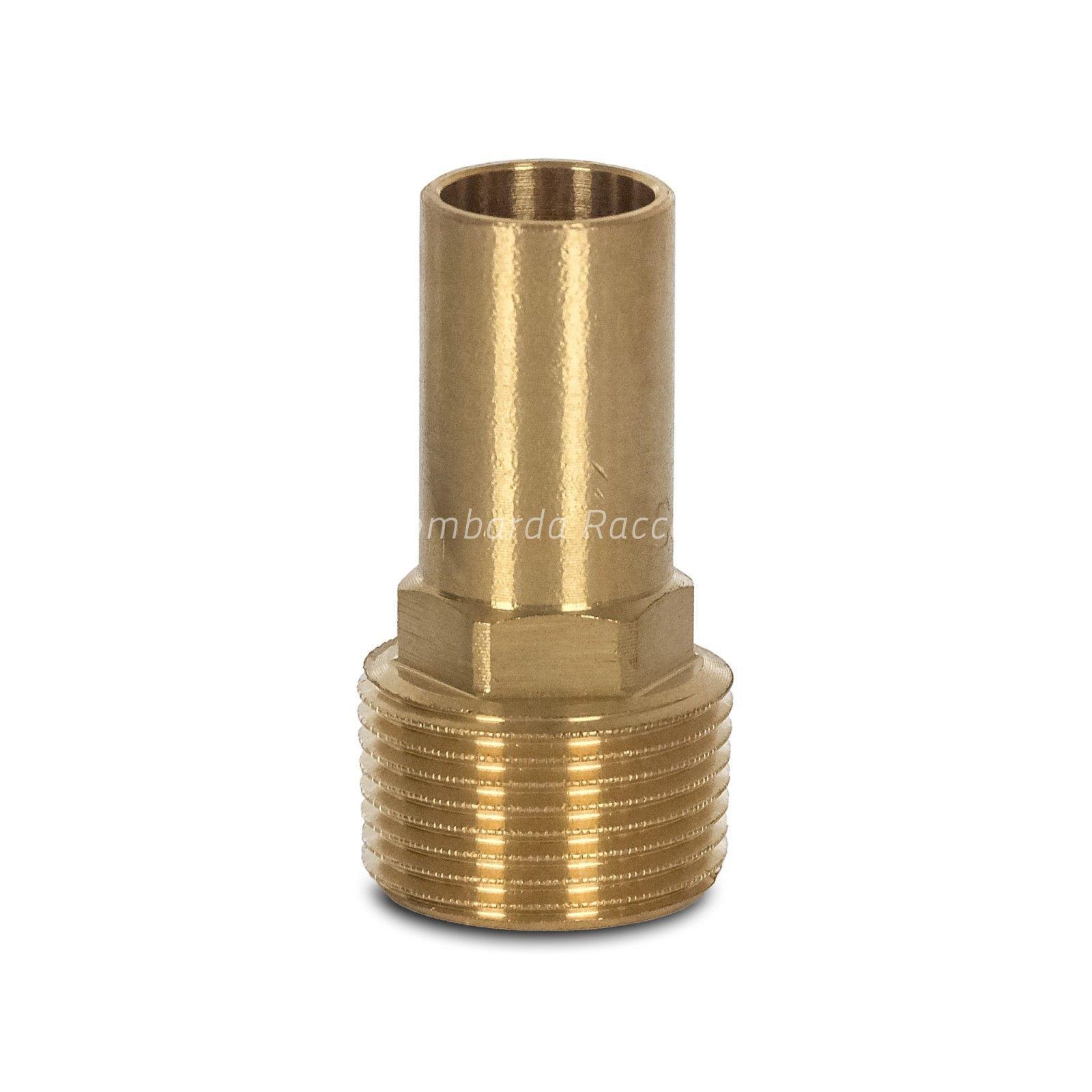 PEZZO INTERMEDIO FIL. M x M A PRESSARE IN BRONZO PER ACQUA