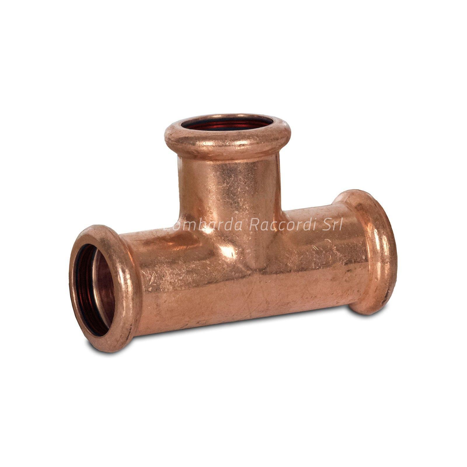 TEE F/F/F COPPER PRESSFITTING FOR SOLAR