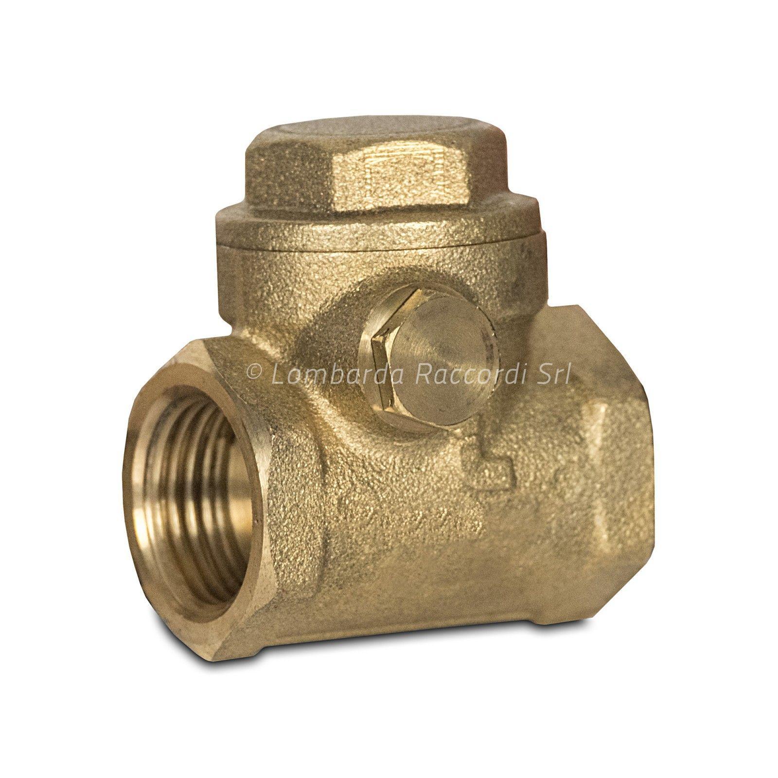 BRONZE SWING CHECK VALVE WITH RUBBER PLATE