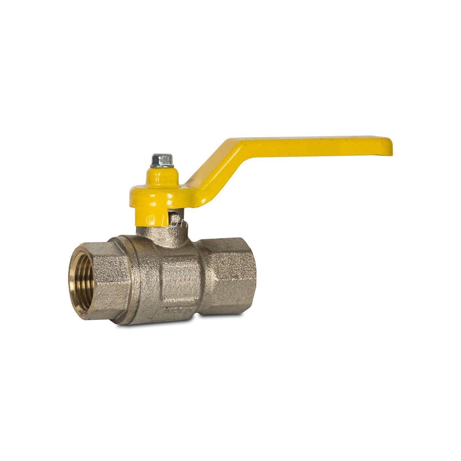 BALL VALVE F/F YELLOW LEVER (FOR GAS)
