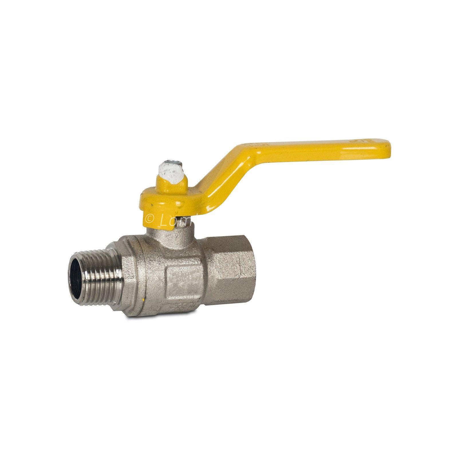 BALL VALVE M/F YELLOW LEVER (FOR GAS)