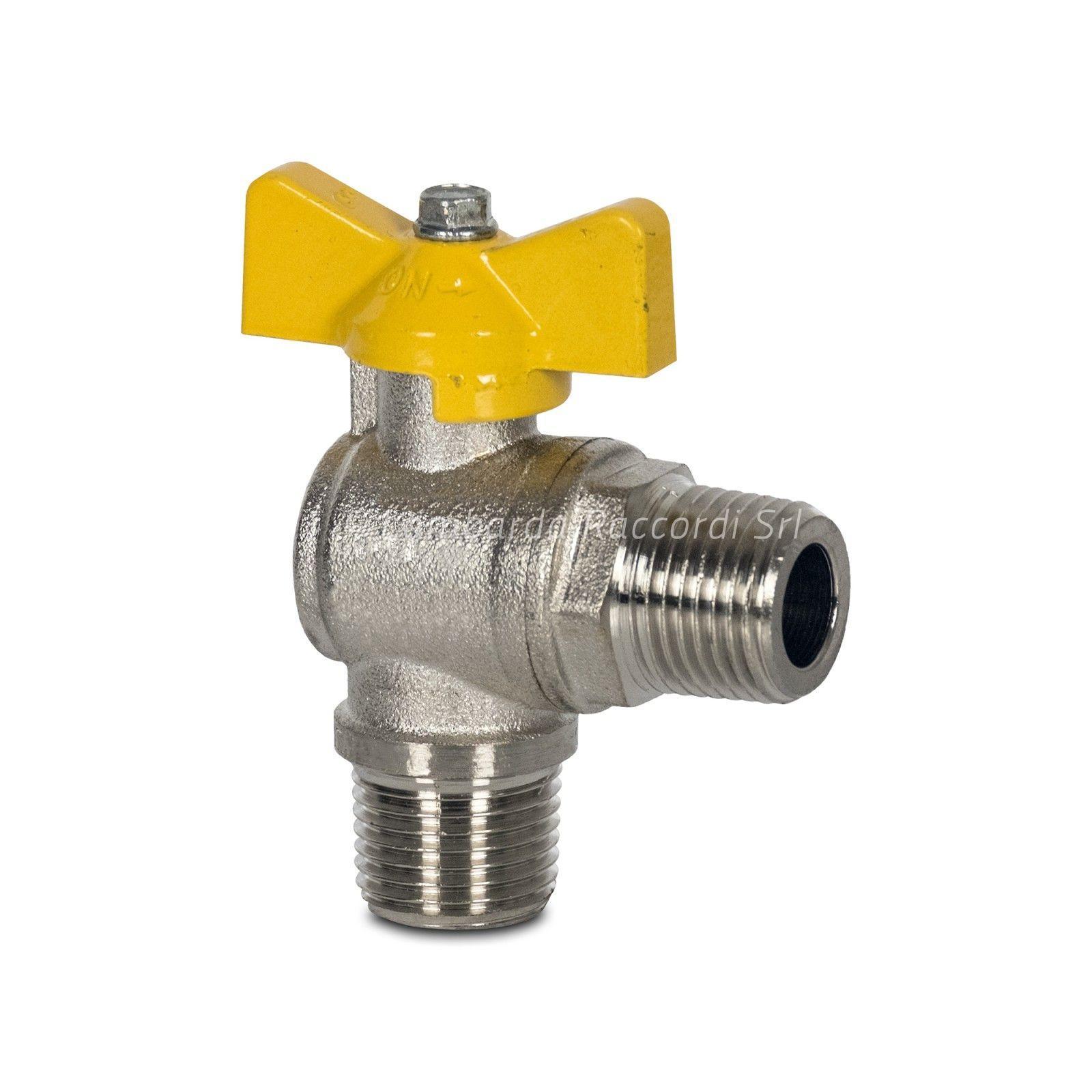 ANGLED BALL VALVE M/M (FOR GAS)