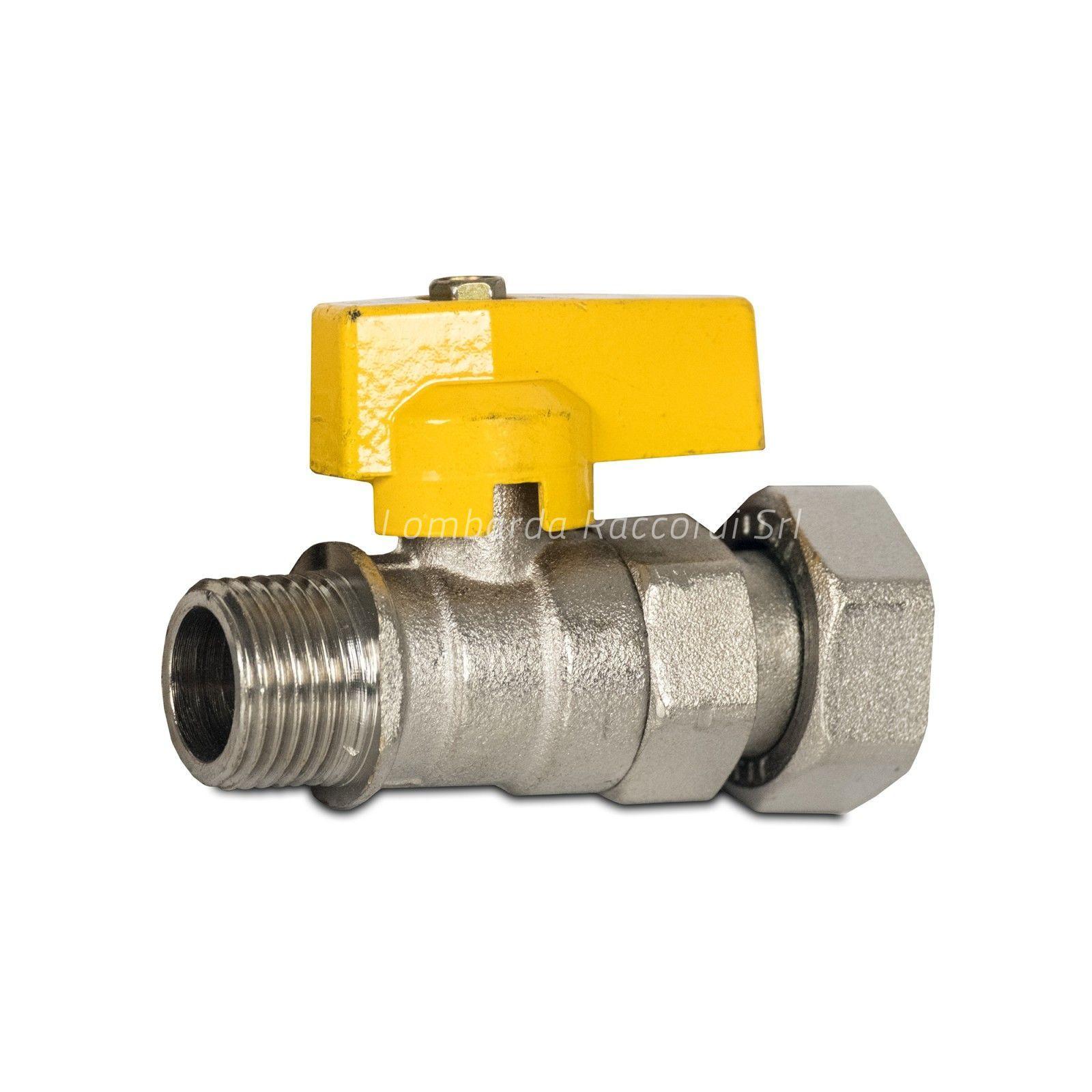 BALL VALVE M/F WITH LOOSE NUT (FOR GAS)