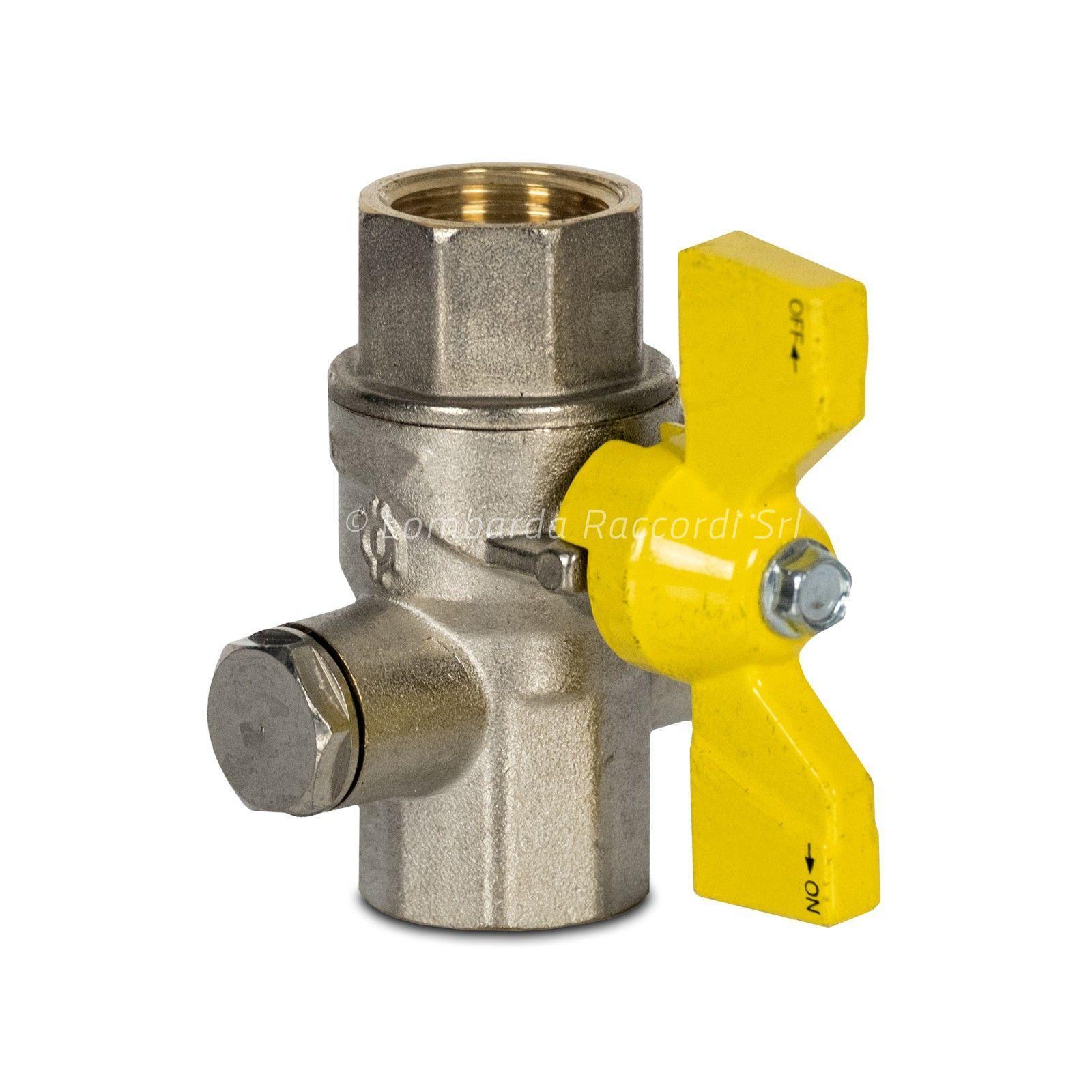BALL VALVE F/F WITH PRESSURE GAUGE PORT (FOR GAS)