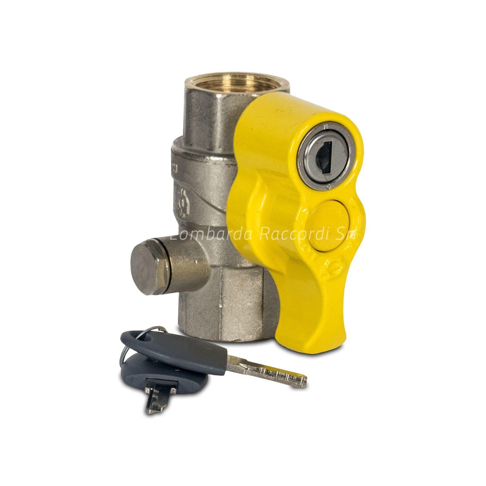 BALL VALVE F/F WITH PRESSURE GAUGE PORT (FOR GAS) AND LOCK