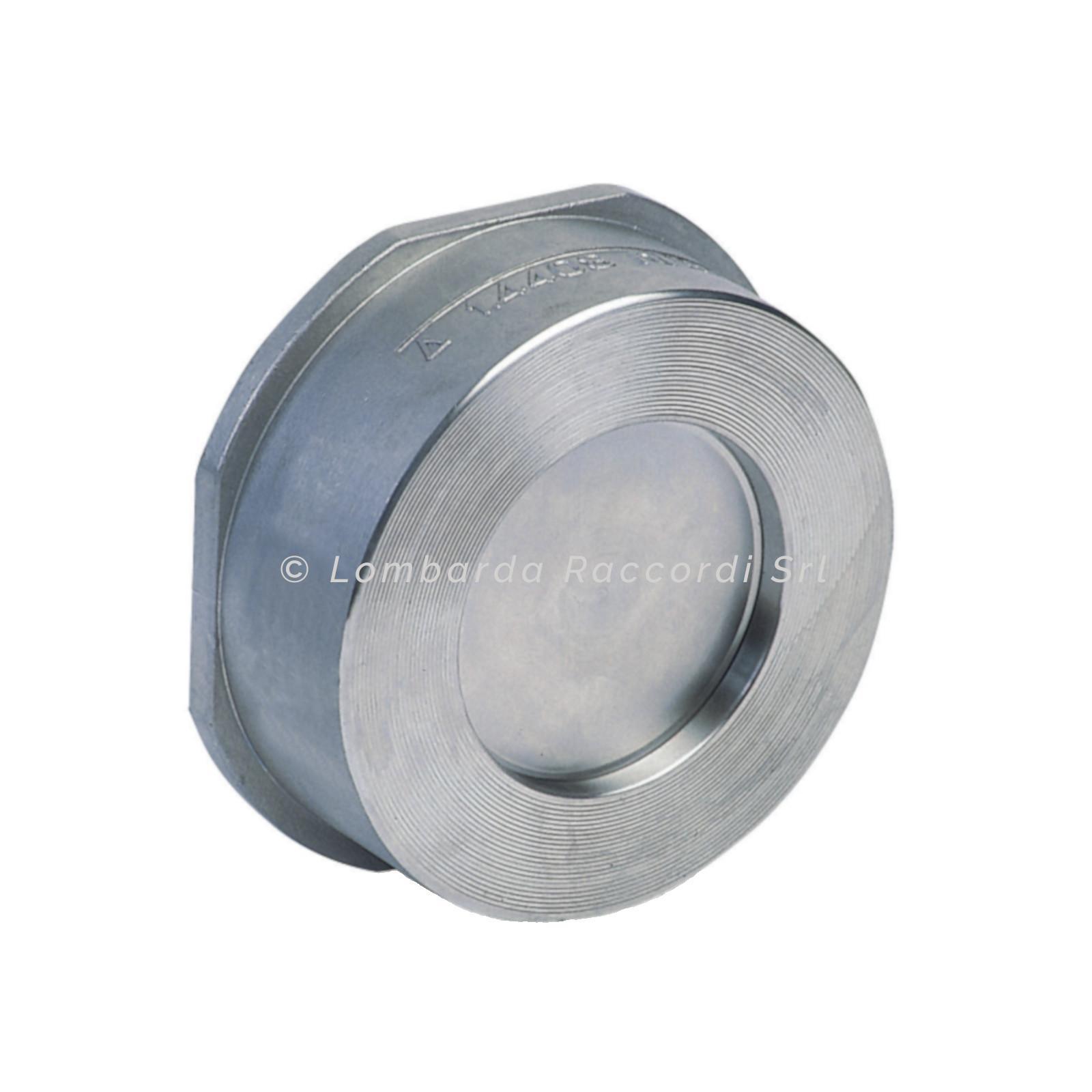 VALVOLA DI RITEGNO A DISCO WAFER IN ACCIAIO INOX