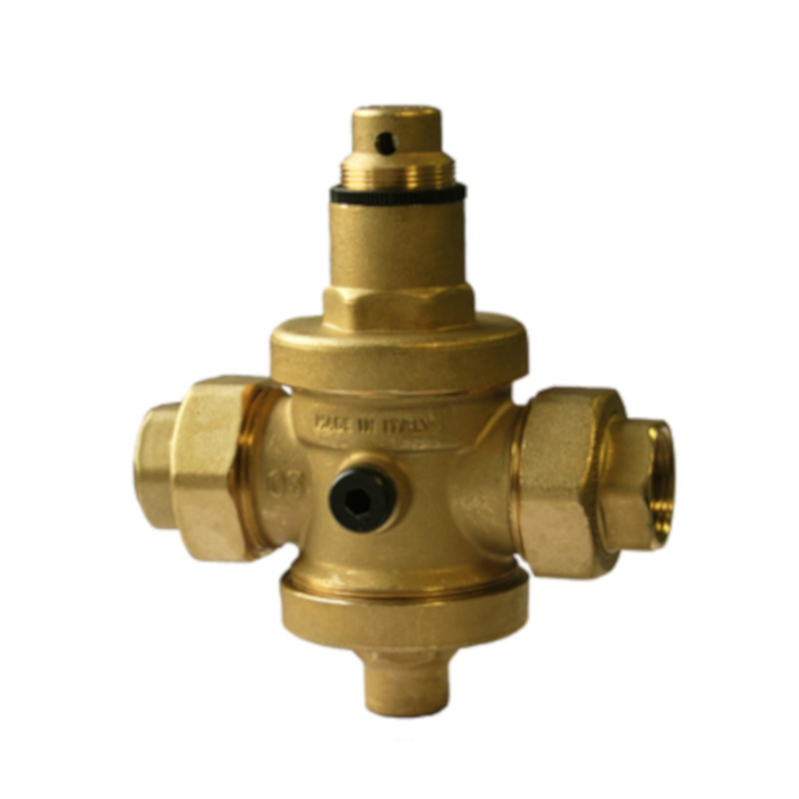 PRESSURE REDUCING VALVE PN25 WITH UNIONS F/F