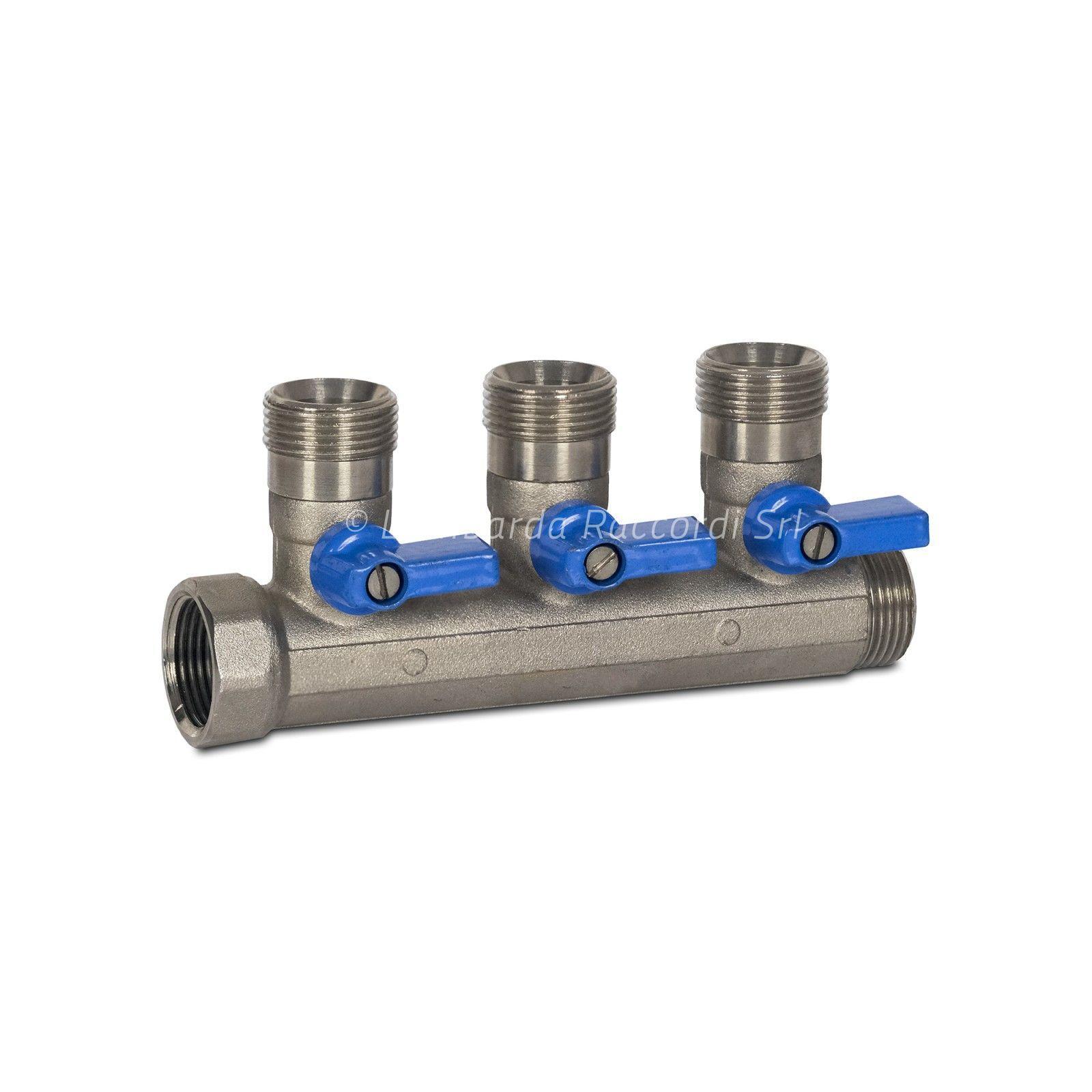 COLLETTORE M/F CON VALVOLE IN LINEA M