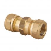 DOUBLE COMPRESSION BRASS FITTING FOR STEEL PIPE